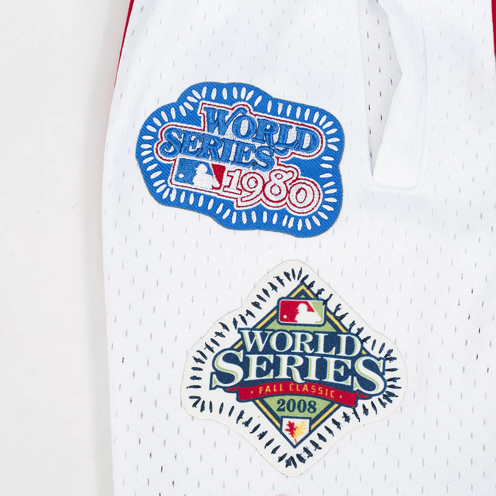 MLB PHILADELPHIA PHILLIES DIY PICK STITCH MEN'S DOUBLE KNIT 2.0 SHORT (RED) - Image 10