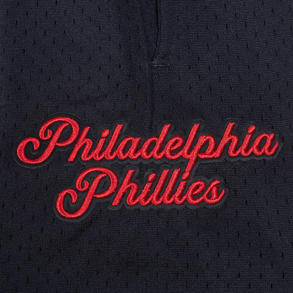 MLB PHILADELPHIA PHILLIES SOUVENIR MEN'S MESH SHORT (BLACK) - Image 6