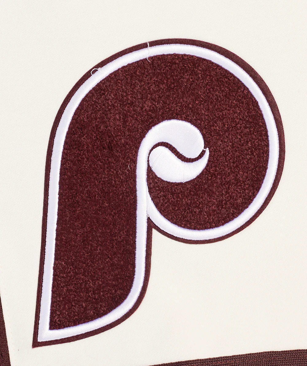 MLB PHILADELPHIA PHILLIES RETRO CLASSIC MEN'S 2.0 SHORT (EGGSHELL/WINE) - Image 5
