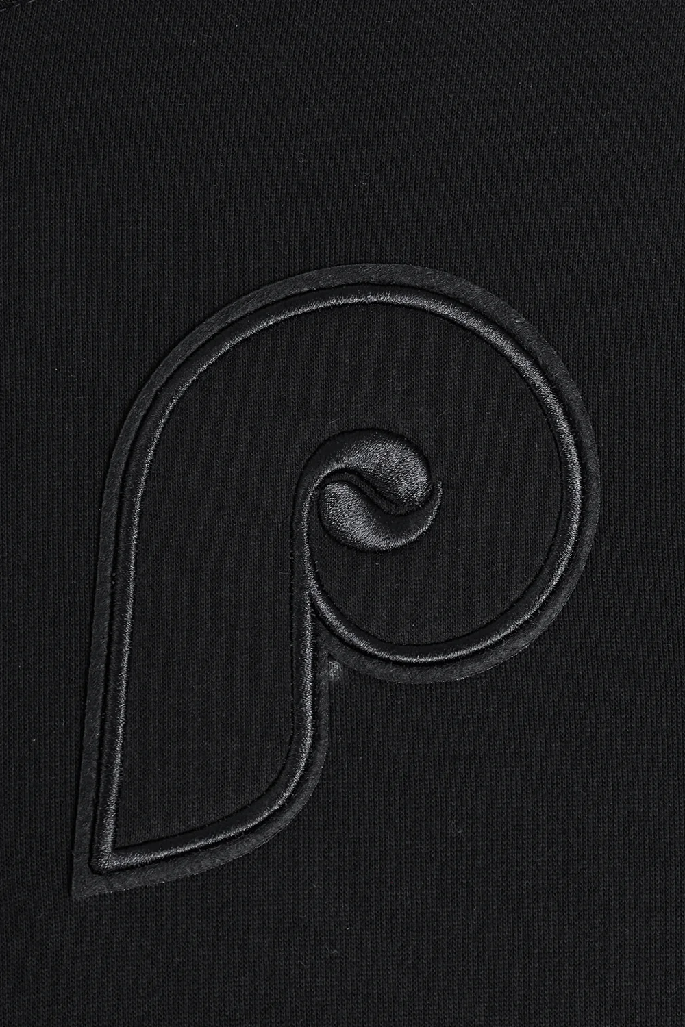 MLB PHILADELPHIA PHILLIES NEUTRAL MEN'S DROP SHOULDER PULLOVER HOODIE (BLACK) - Image 5