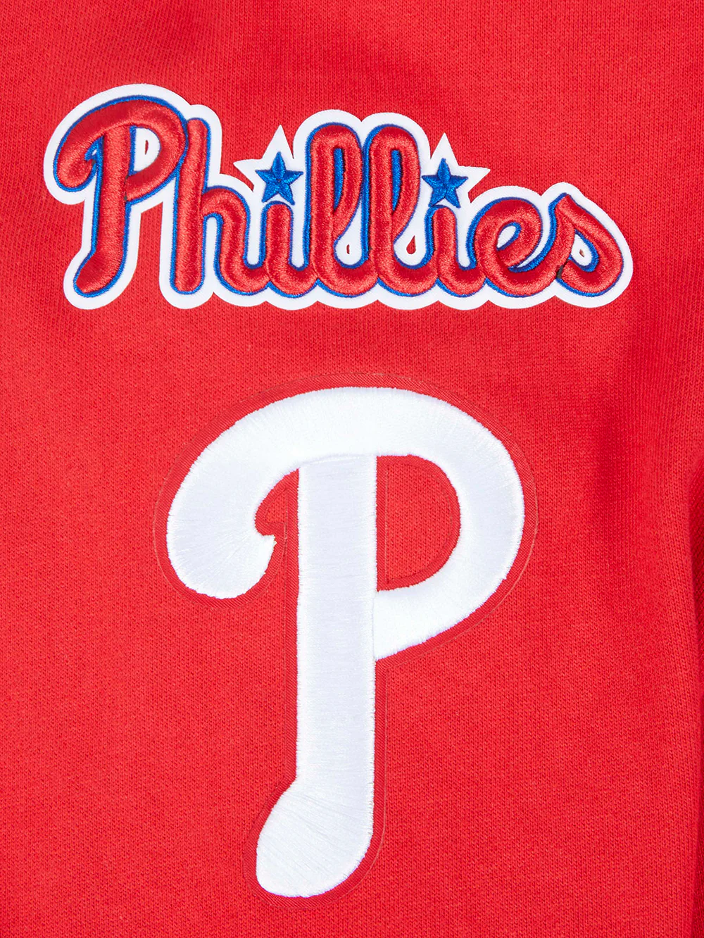 MLB PHILADELPHIA PHILLIES MASHUP MEN'S RIB CREWNECK (RED) - Image 7