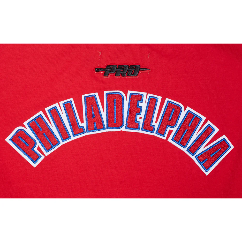 MLB PHILADELPHIA PHILLIES CLASSIC CHENILLE WOMEN'S SJ BOXY TOP (RED) - Image 5