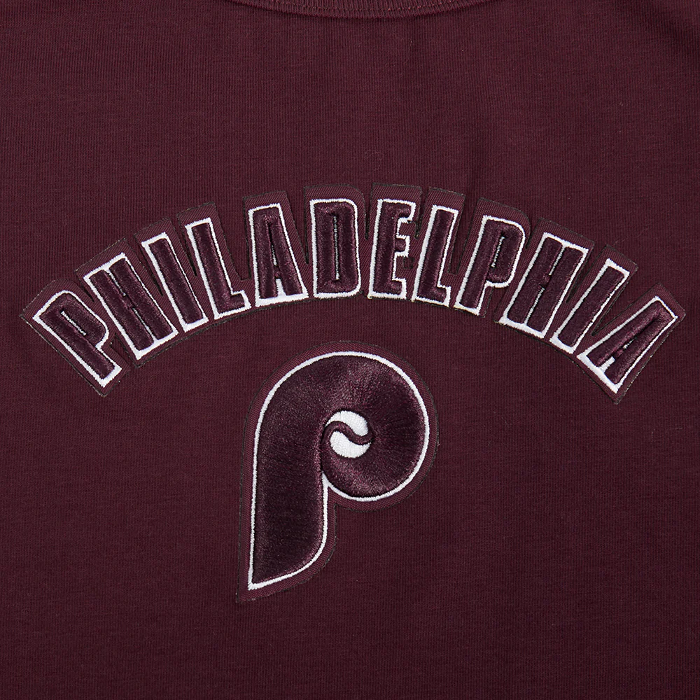MLB PHILADELPHIA PHILLIES RETRO CLASSIC WOMEN'S RACERBACK (WINE) - Image 5