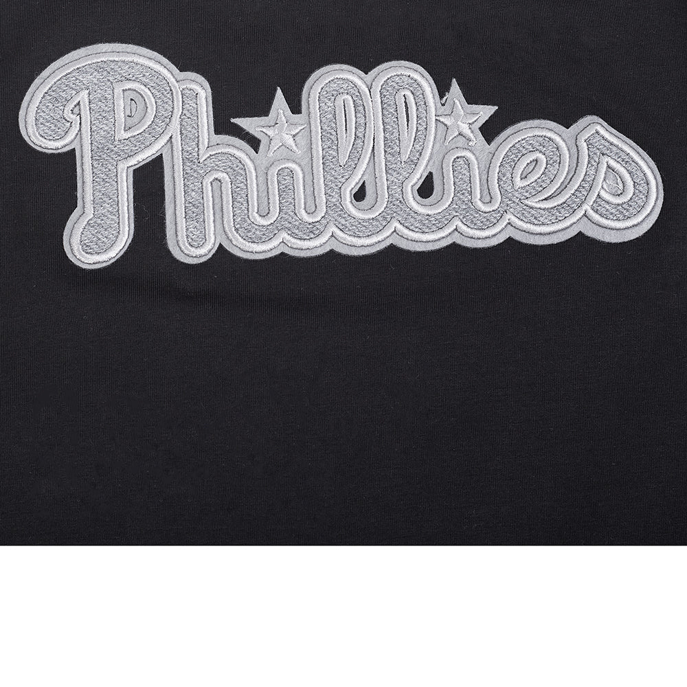 MLB PHILADELPHIA PHILLIES REVERSE FRENCH TERRY WOMEN'S BODYCON DRESS (BLACK) - Image 11