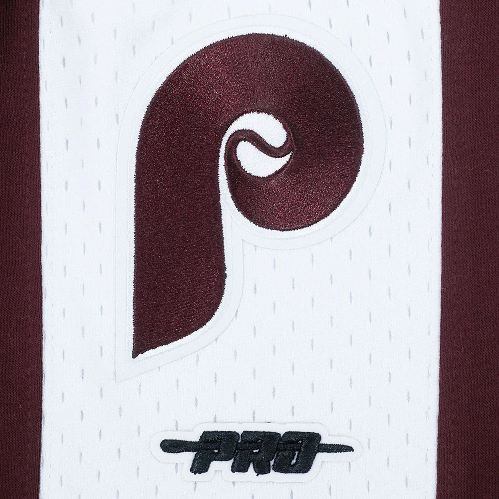 MLB PHILADELPHIA PHILLIES CLASSIC CHENILLE BIG BOY'S FLEECE 2.0 SHORT (WINE) - Image 8