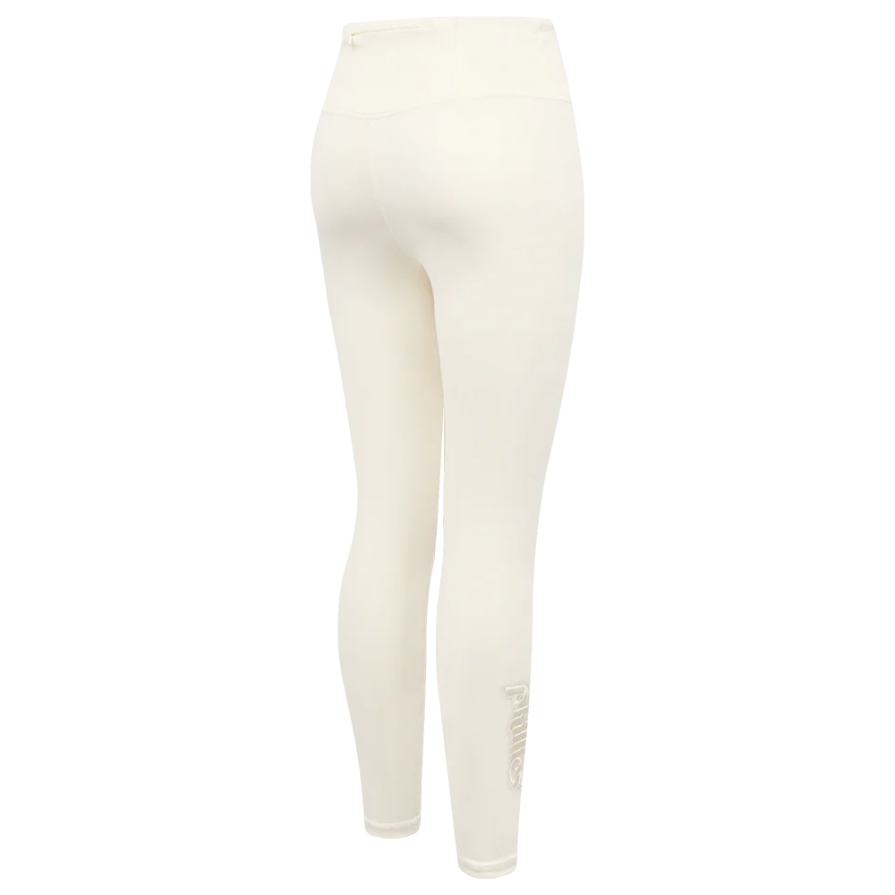 MLB PHILADELPHIA PHILLIES RETRO NEUTRAL WOMEN'S JERSEY LEGGING (EGGSHELL) - Image 3