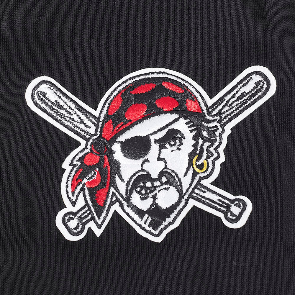 MLB PITTSBURGH PIRATES CREST EMBLEM MEN'S RIB PO HOODIE (BLACK/YELLOW) - Image 7