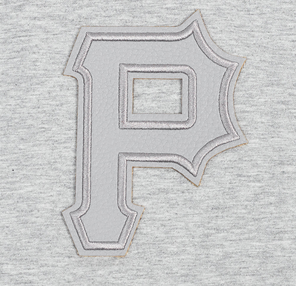 MLB PITTSBURGH PIRATES TRIPLE TONAL SINGLE JERSEY BOXY WOMEN'S TEE (HEATHER GREY) - Image 5