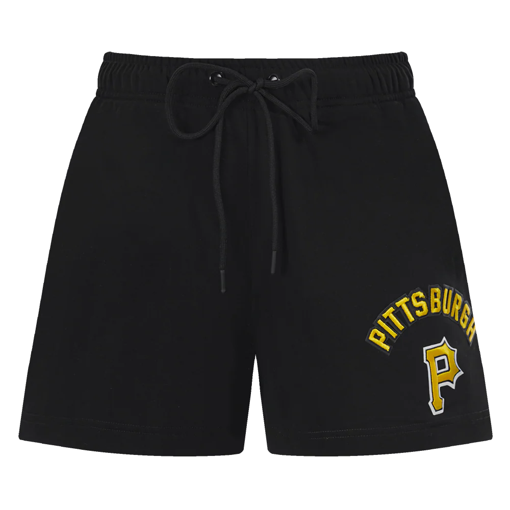 MLB PITTSBURGH PIRATES CLASSIC WOMEN'S SHORT (BLACK) - Image 2