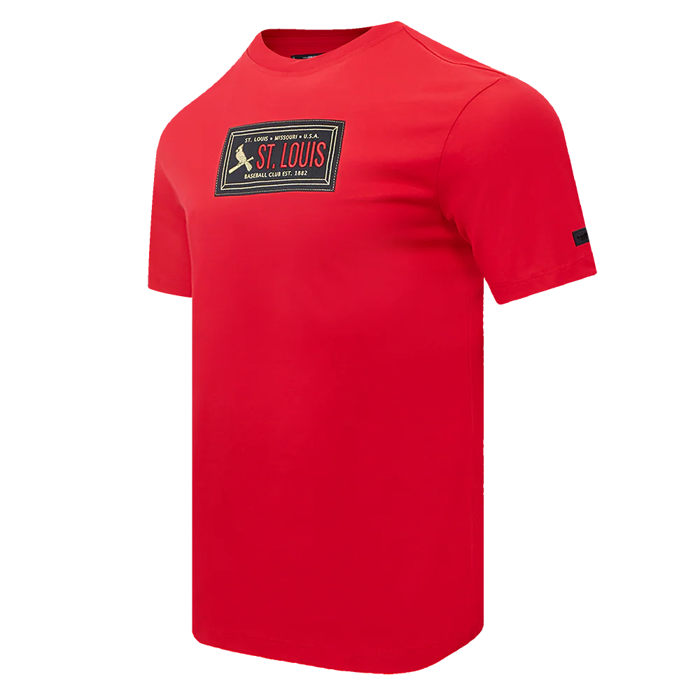 MLB ST. LOUIS CARDINALS CLUB MEMBER BADGE MEN'S SINGLE JERSEY TOP (RED) - Image 2