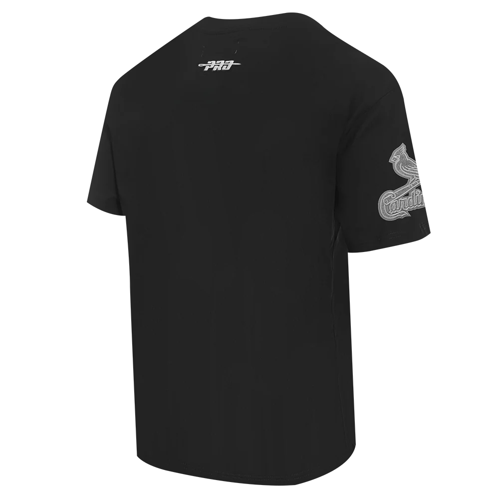 MLB ST. LOUIS CARDINALS REVERSE FRENCH TERRY MEN'S COTTON JERSEY DROP SHOULDER TOP (BLACK) - Image 8