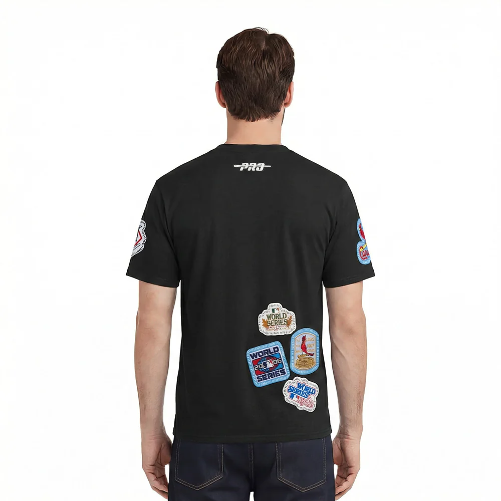 MLB ST. LOUIS CARDINALS DIY PICK STITCH MEN'S SINGLE JERSEY TOP (BLACK) - Image 2