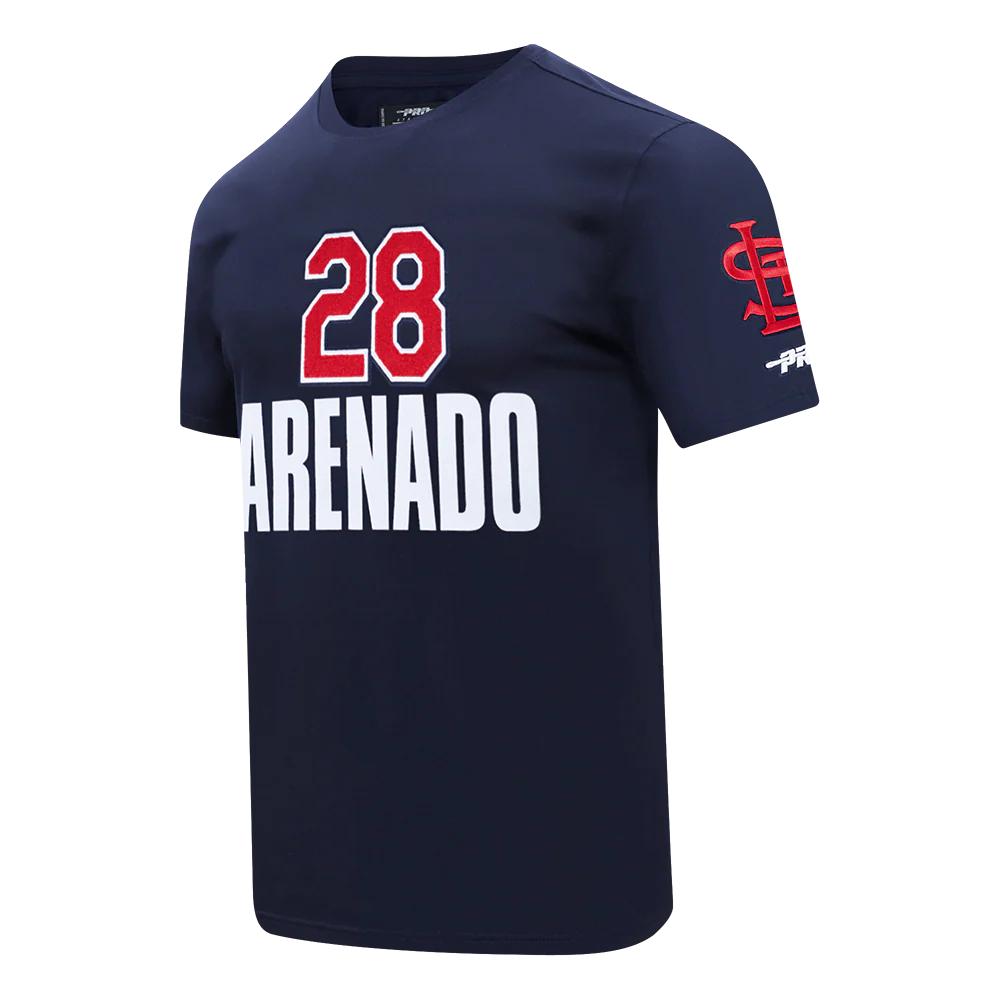 MLB ST. LOUIS CARDINALS NOLAN ARENADO #28 CLASSIC MEN'S SINGLE JERSEY MEN'S TOP (MIDNIGHT NAVY) - Image 2