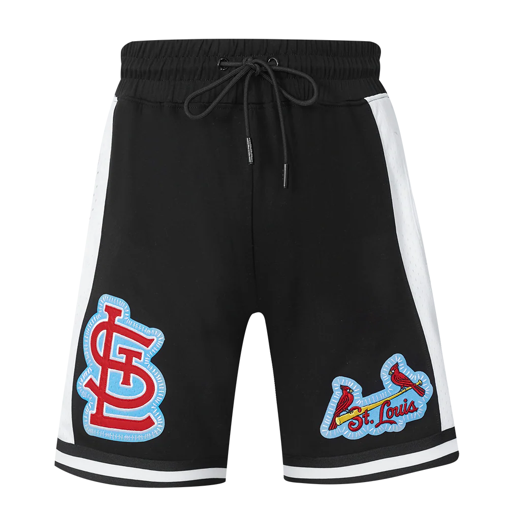 MLB ST. LOUIS CARDINALS DIY PICK STITCH MEN'S DOUBLE KNIT 2.0 SHORT (BLACK) - Image 8