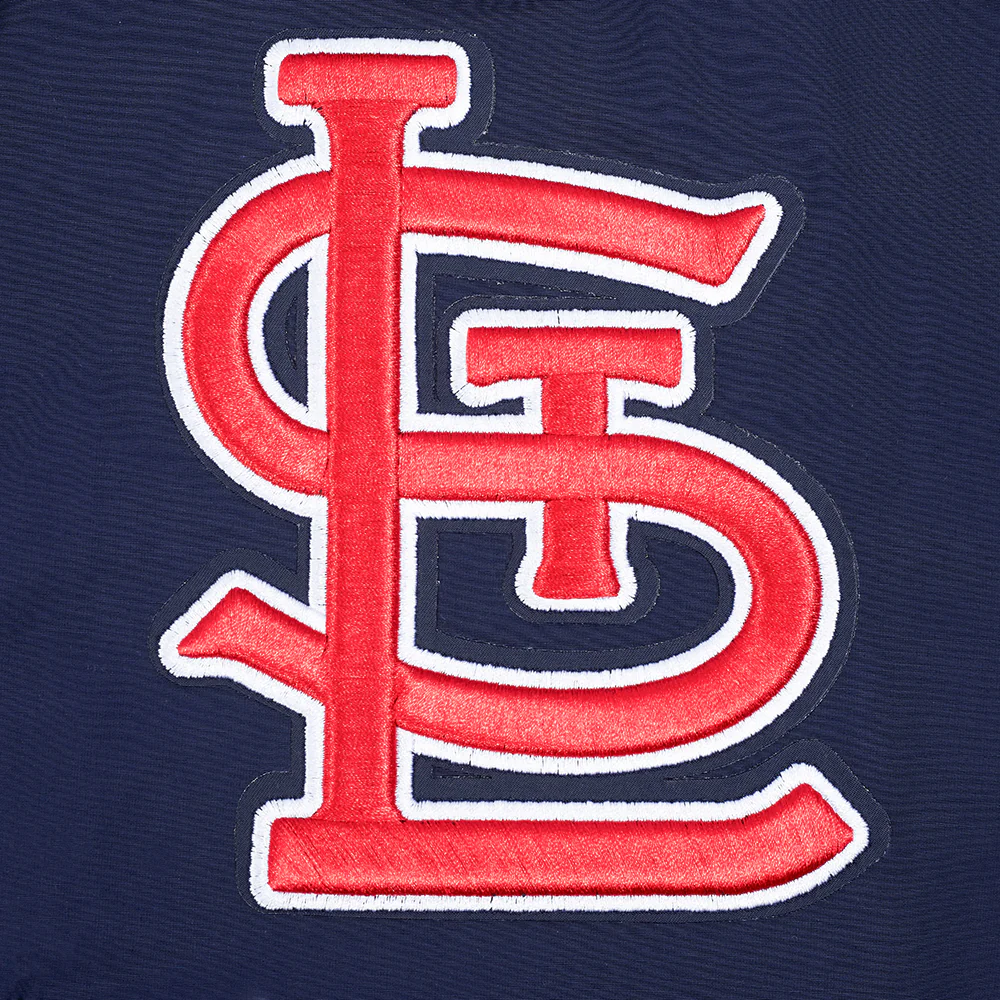 MLB ST. LOUIS CARDINALS CLASSIC WIND SUIT MEN'S WOVEN FULL ZIP PULLOVER HOODIE (MIDNIGHT NAVY) - Image 5