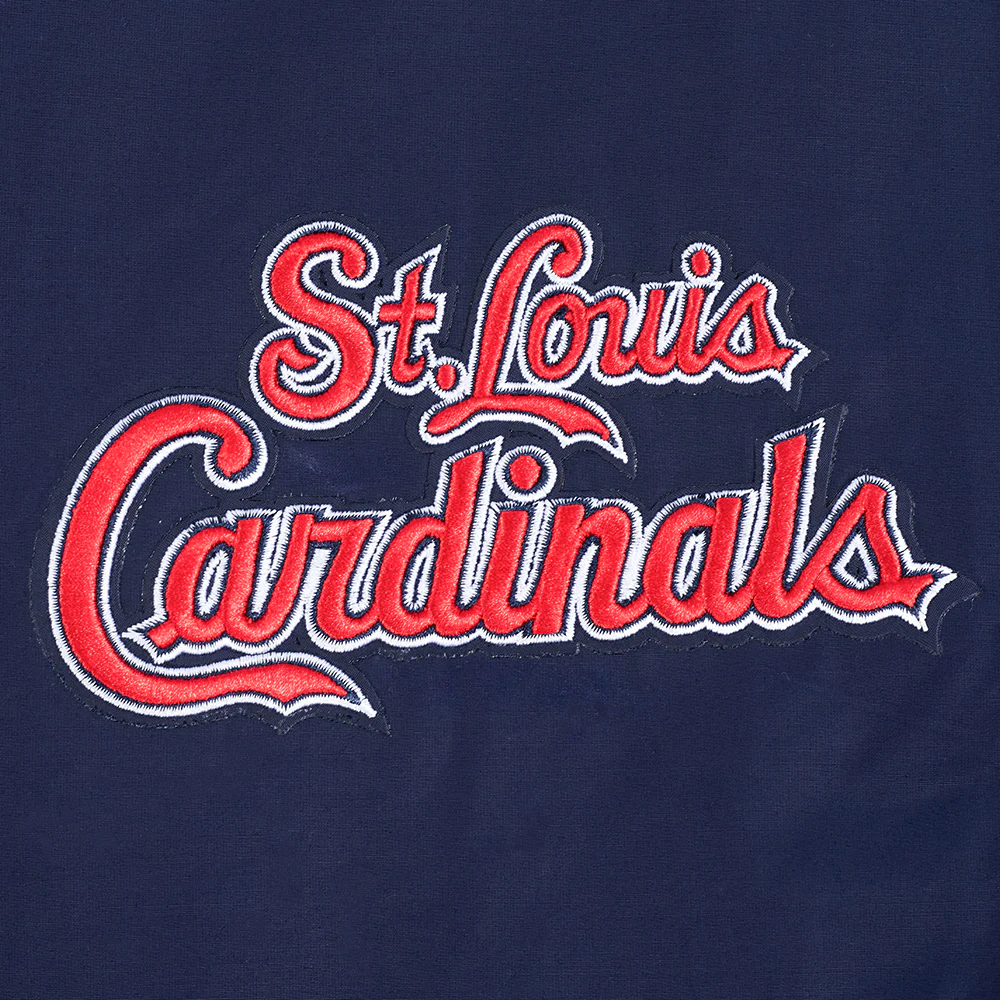 MLB ST. LOUIS CARDINALS CLASSIC WIND SUIT MEN'S WOVEN FULL ZIP PULLOVER HOODIE (MIDNIGHT NAVY) - Image 6