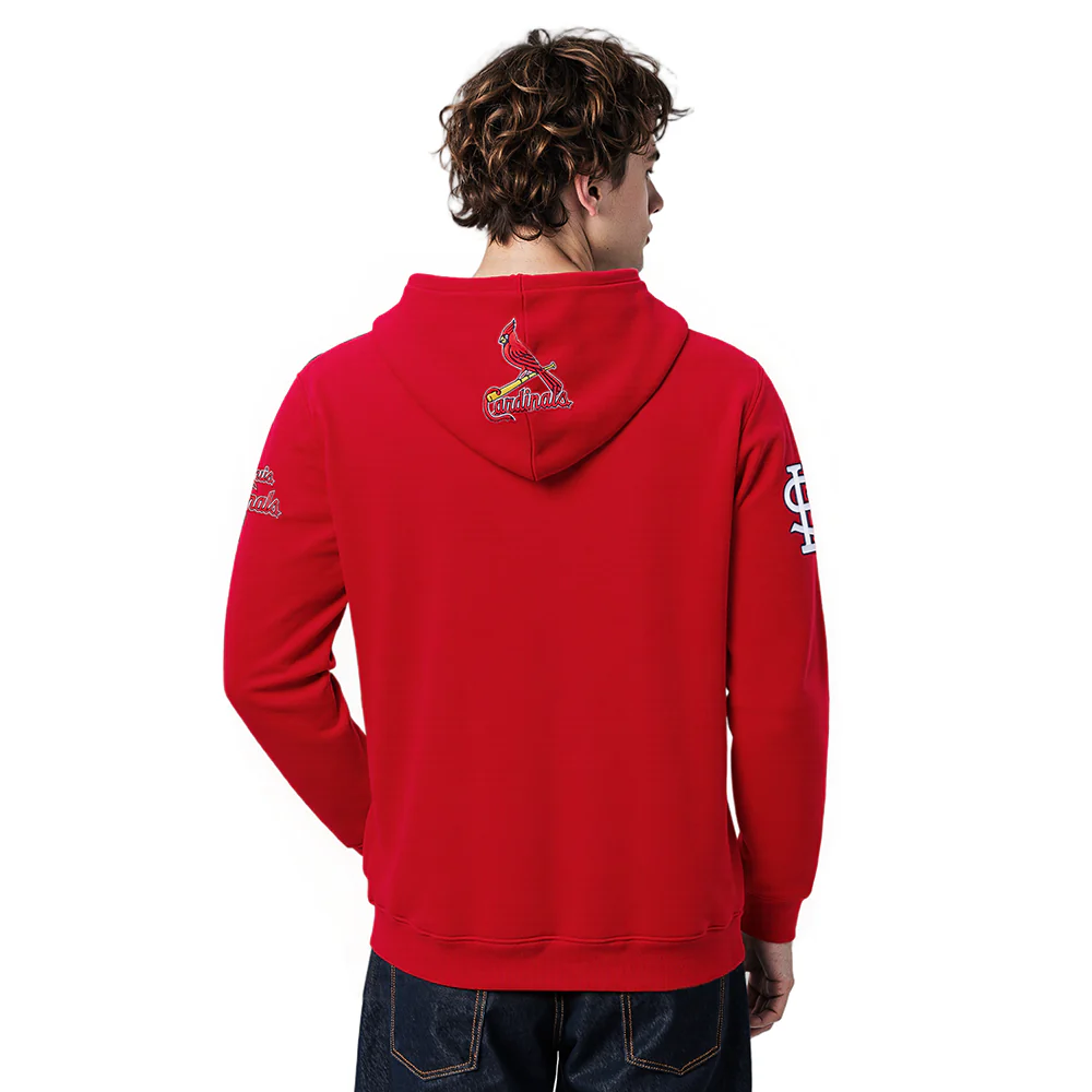 MLB ST. LOUIS CARDINALS CITY ARCH MEN'S FLC PO HOODIE (RED) - Image 2