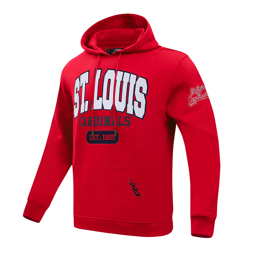 MLB ST. LOUIS CARDINALS CITY ARCH MEN'S FLC PO HOODIE (RED) - Image 3