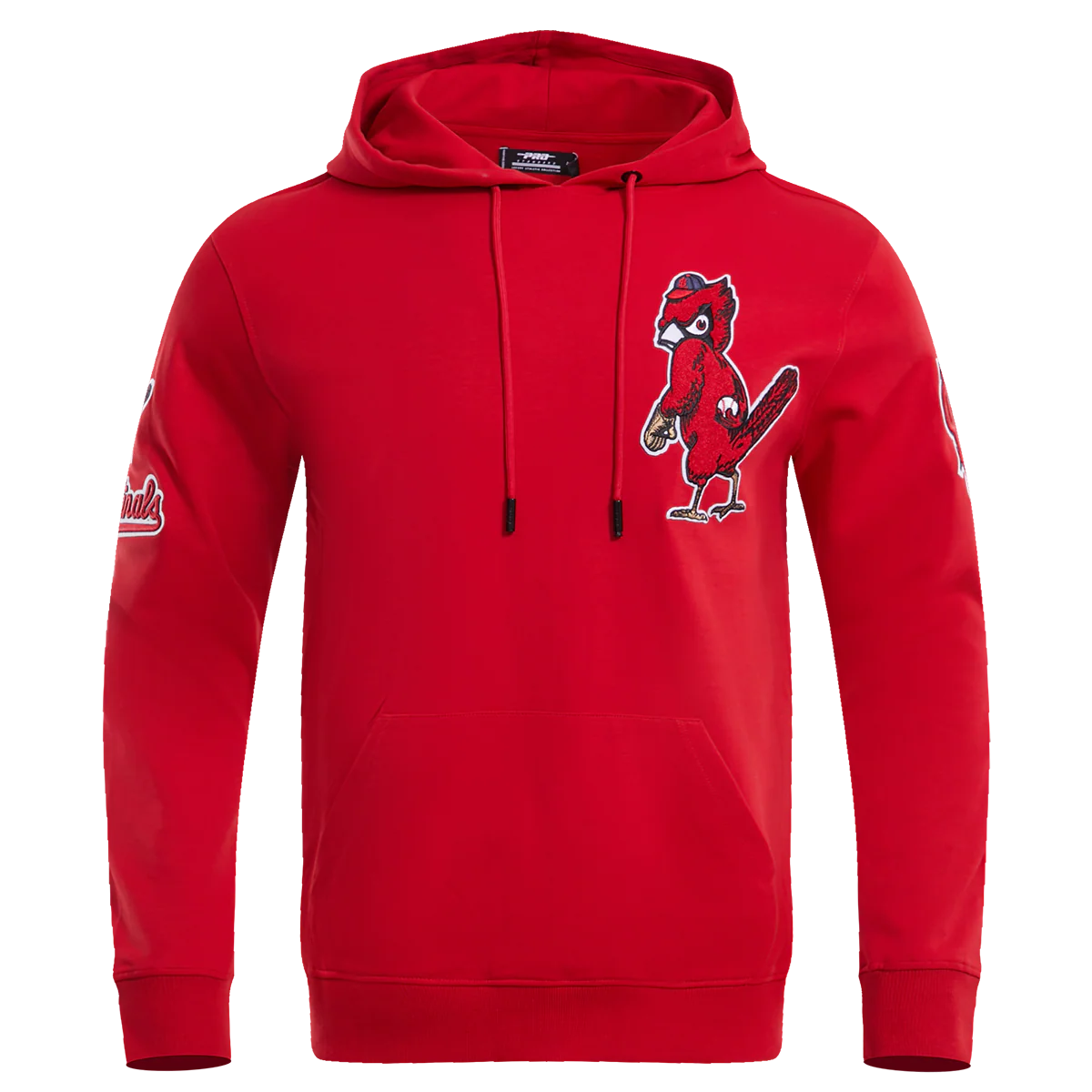 MLB ST. LOUIS CARDINALS CLASSIC CHENILLE MEN'S PULLOVER HOODIE (RED)