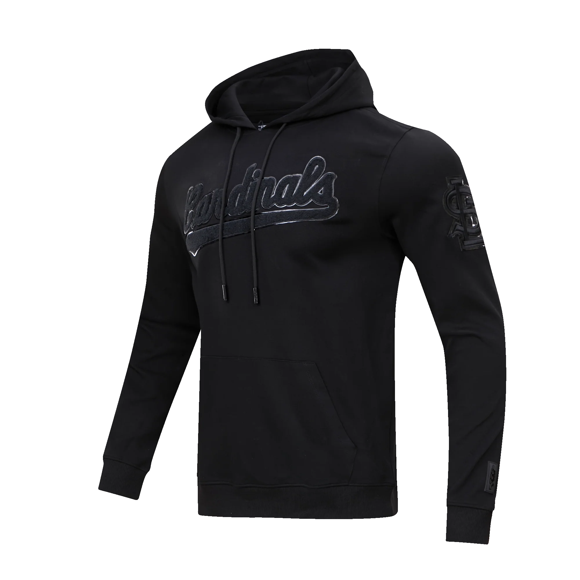 MLB ST. LOUIS CARDINALS TRIPLE BLACK MEN'S PULLOVER HOODIE (TRIPLE BLACK) - Image 3