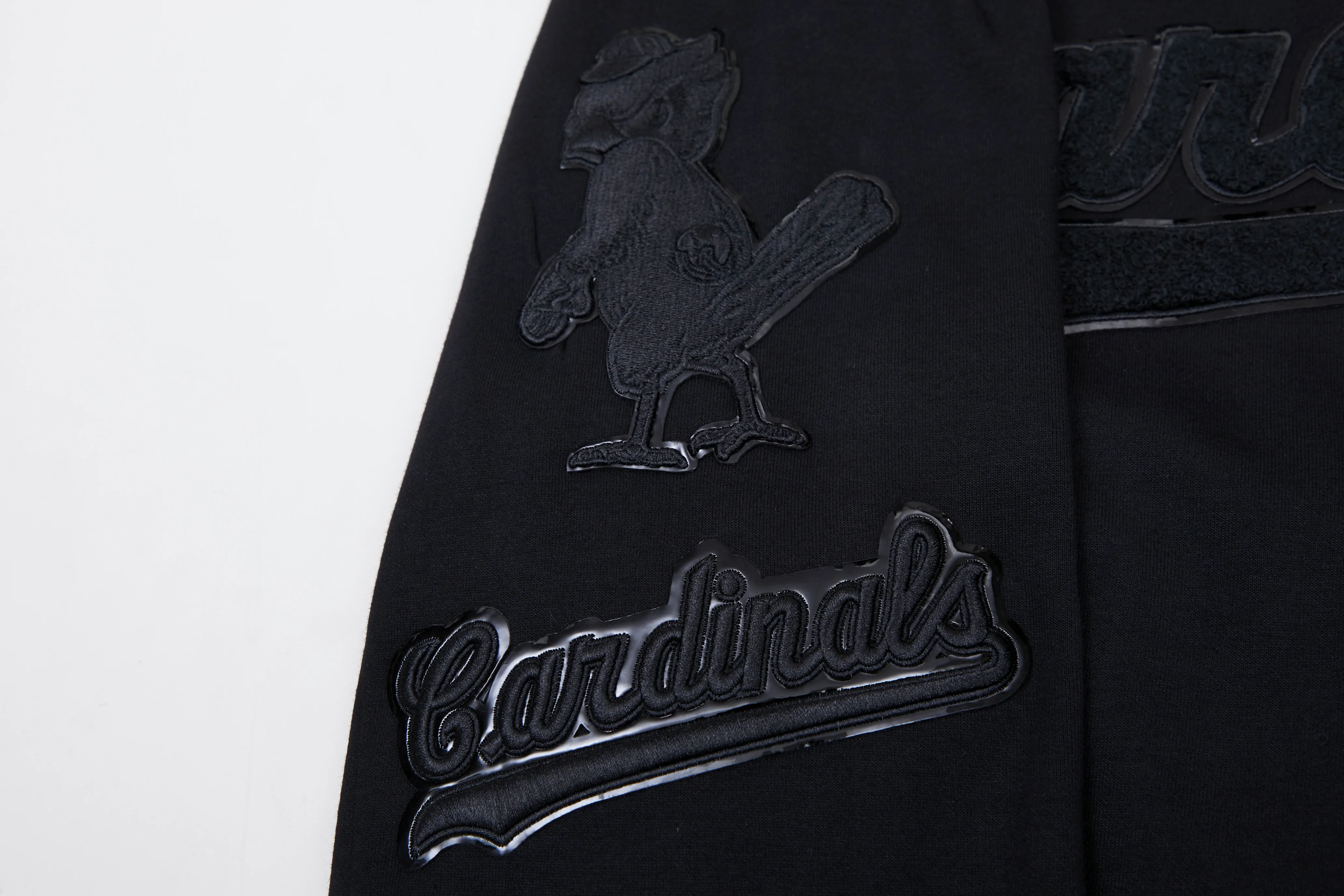 MLB ST. LOUIS CARDINALS TRIPLE BLACK MEN'S PULLOVER HOODIE (TRIPLE BLACK) - Image 8