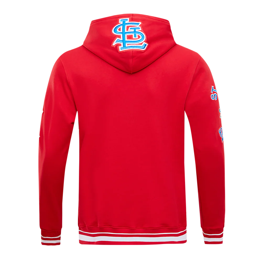 MLB ST. LOUIS CARDINALS RETRO CLASSIC MEN'S PULLOVER HOODIE (RED) - Image 3