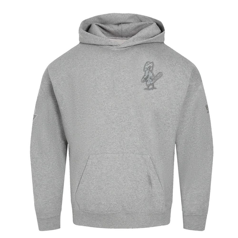 MLB ST. LOUIS CARDINALS RETRO NEUTRAL MEN'S DROP SHOULDER PO HOODI (DARK HEATHER GRAY)