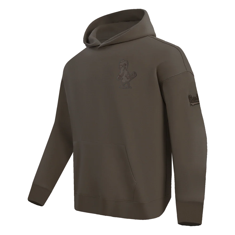 MLB ST. LOUIS CARDINALS RETRO NEUTRAL MEN'S DROP SHOULDER PO HOODI (DARK TAUPE) - Image 2