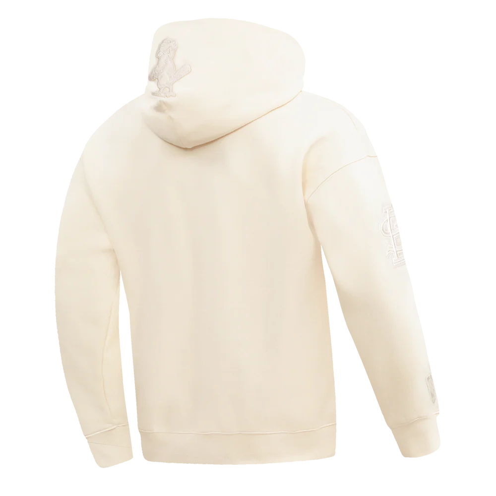 MLB ST. LOUIS CARDINALS RETRO NEUTRAL MEN'S DROP SHOULDER PO HOODI (EGGSHELL) - Image 3