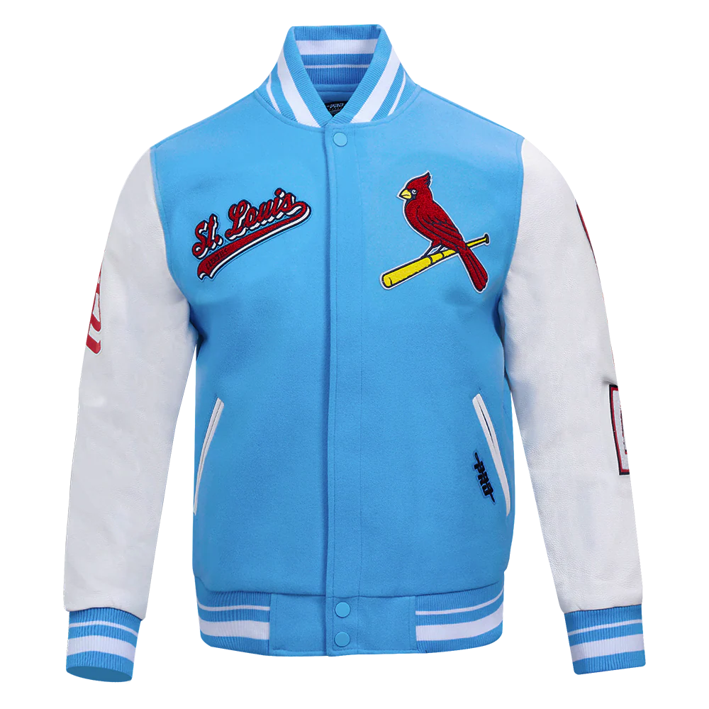 MLB ST. LOUIS CARDINALS SCRIPT TAIL MEN'S RIB WOOL VARSITY (UNIVERSITY BLUE/WHITE)