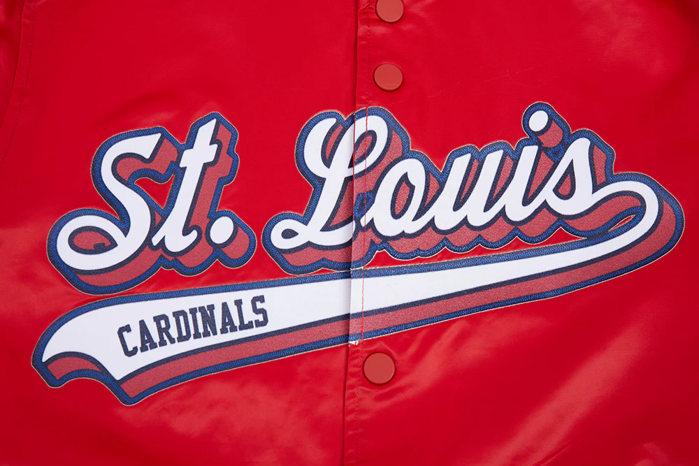 MLB ST. LOUIS CARDINALS SCRIPT TAIL MEN'S SATIN JACKET (RED/MIDNIGHT NAVY/RED) - Image 6