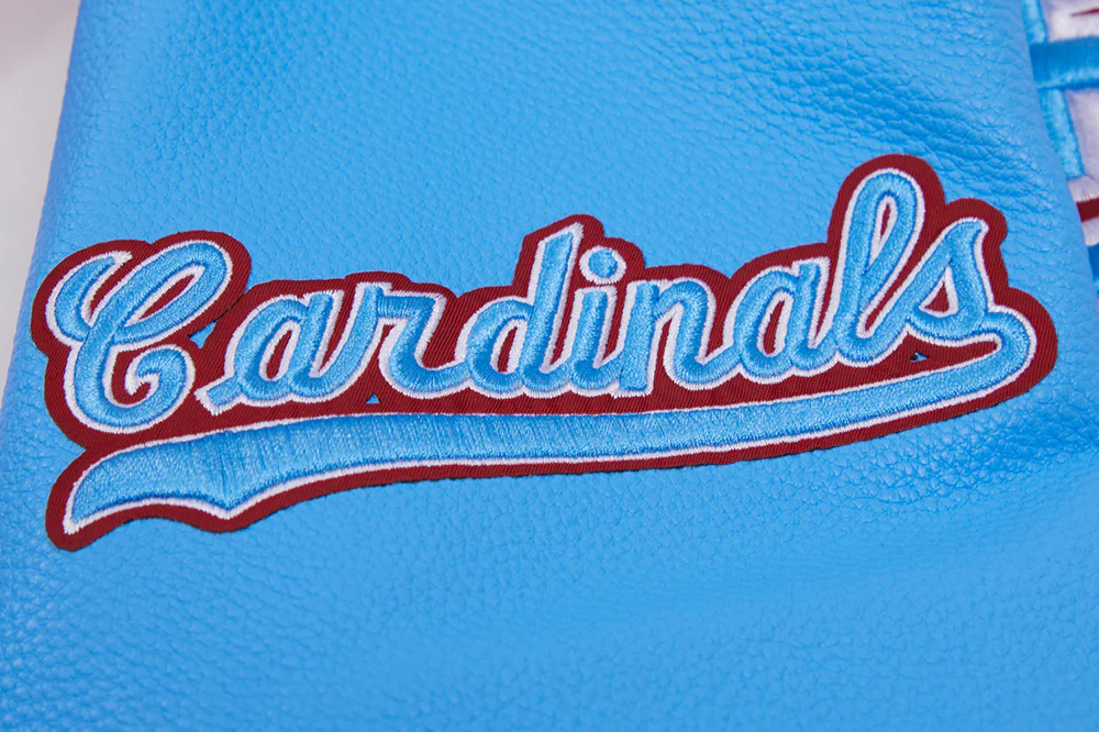 MLB ST. LOUIS CARDINALS RETRO CLASSIC MEN'S RIB WOOL VARSITY JACKET (EGGSHELL/UNIVERSAL BLUE) - Image 8