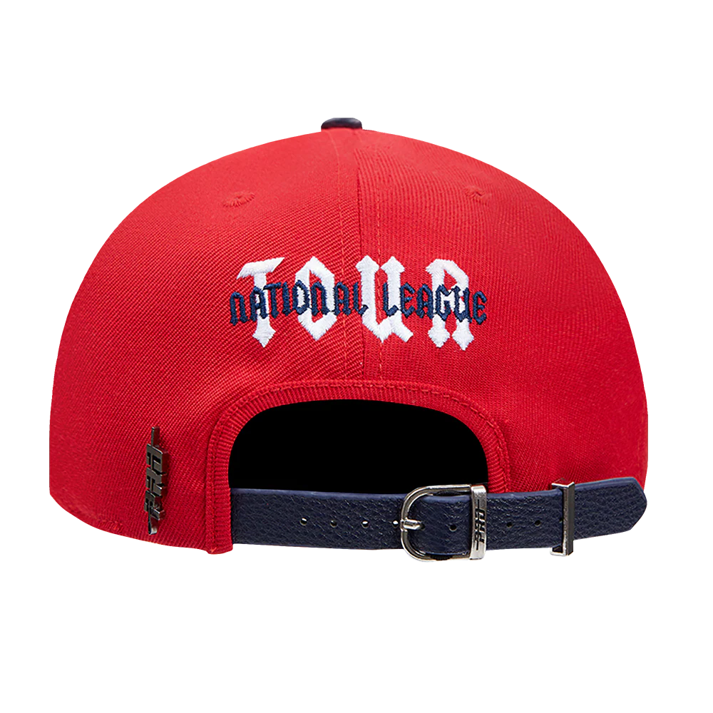 MLB ST. LOUIS CARDINALS CITY TOUR ESSENTIAL CURVED VISOR STRAPBACK HAT (RED) - Image 5