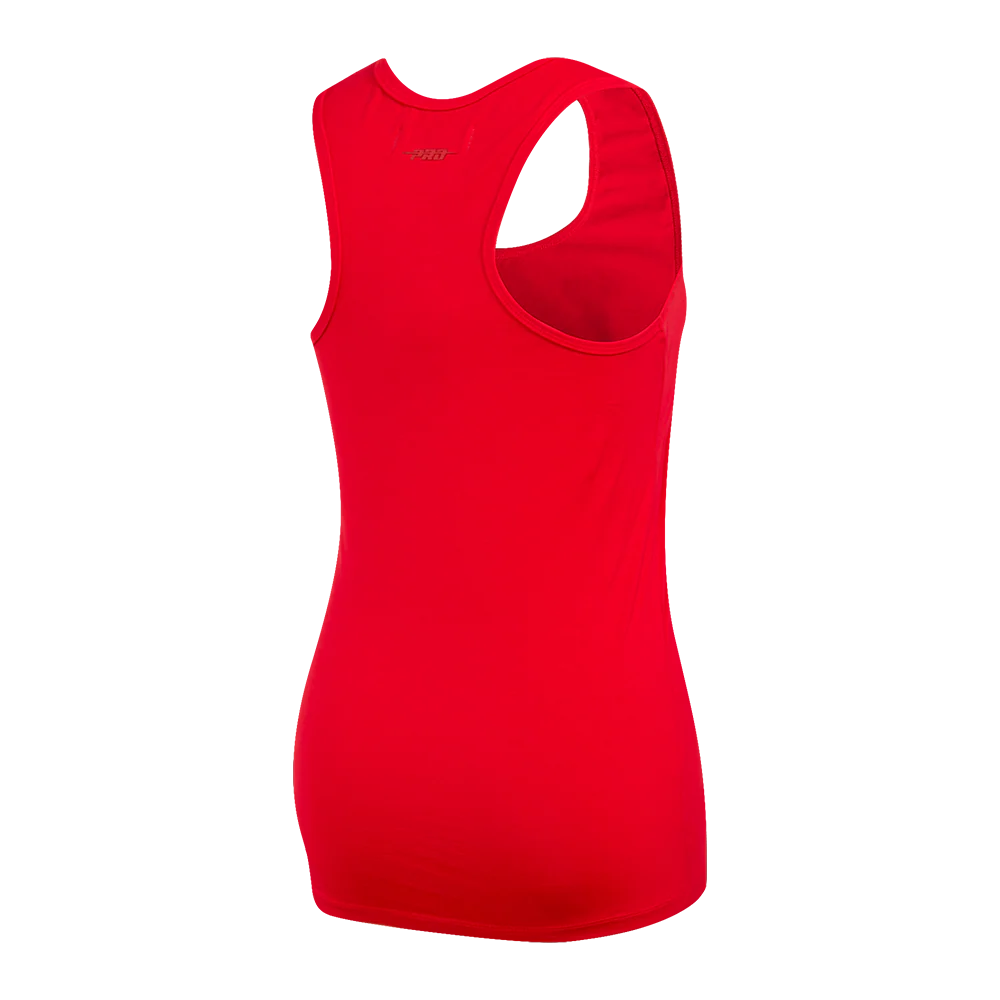 MLB ST. LOUIS CARDINALS TRIPLE TONAL RELAXED FIT WOMEN'S RACERBACK (RED) - Image 4