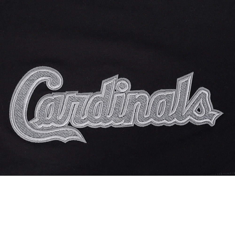 MLB ST. LOUIS CARDINALS REVERSE FRENCH TERRY WOMEN'S SINGLE JERSEY BOXY TOP (BLACK) - Image 11