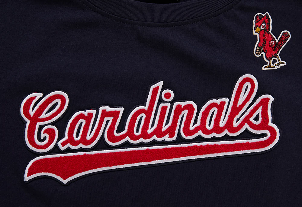 MLB ST. LOUIS CARDINALS CLASSIC SHORT SLEEVE WOMEN'S SINGLE JERSEY SLIM FIT TOP (MIDNIGHT NAVY) - Image 5