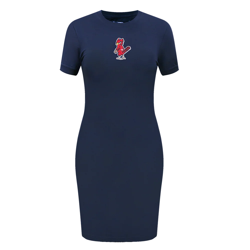 MLB ST. LOUIS CARDINALS CLASSIC WOMEN'S BODYCON DRESS (MIDNIGHT NAVY)