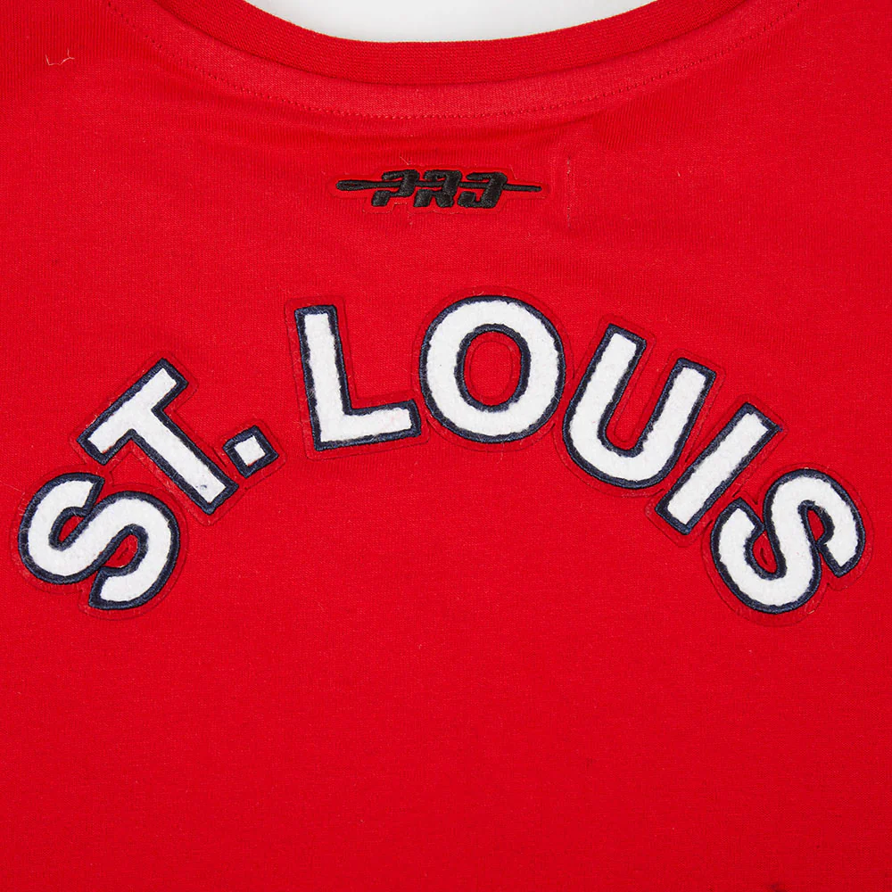 MLB ST. LOUIS CARDINALS CLASSIC BIG GIRLS FLEECE CREWNECK (RED) - Image 7