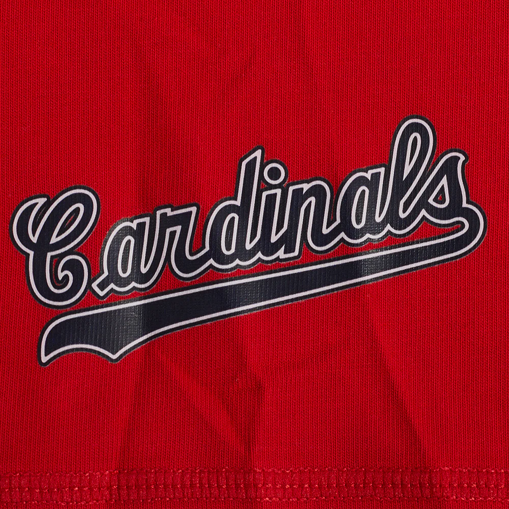 MLB ST. LOUIS CARDINALS CLASSIC WOMEN'S COTTON BIKE SHORT (RED) - Image 6