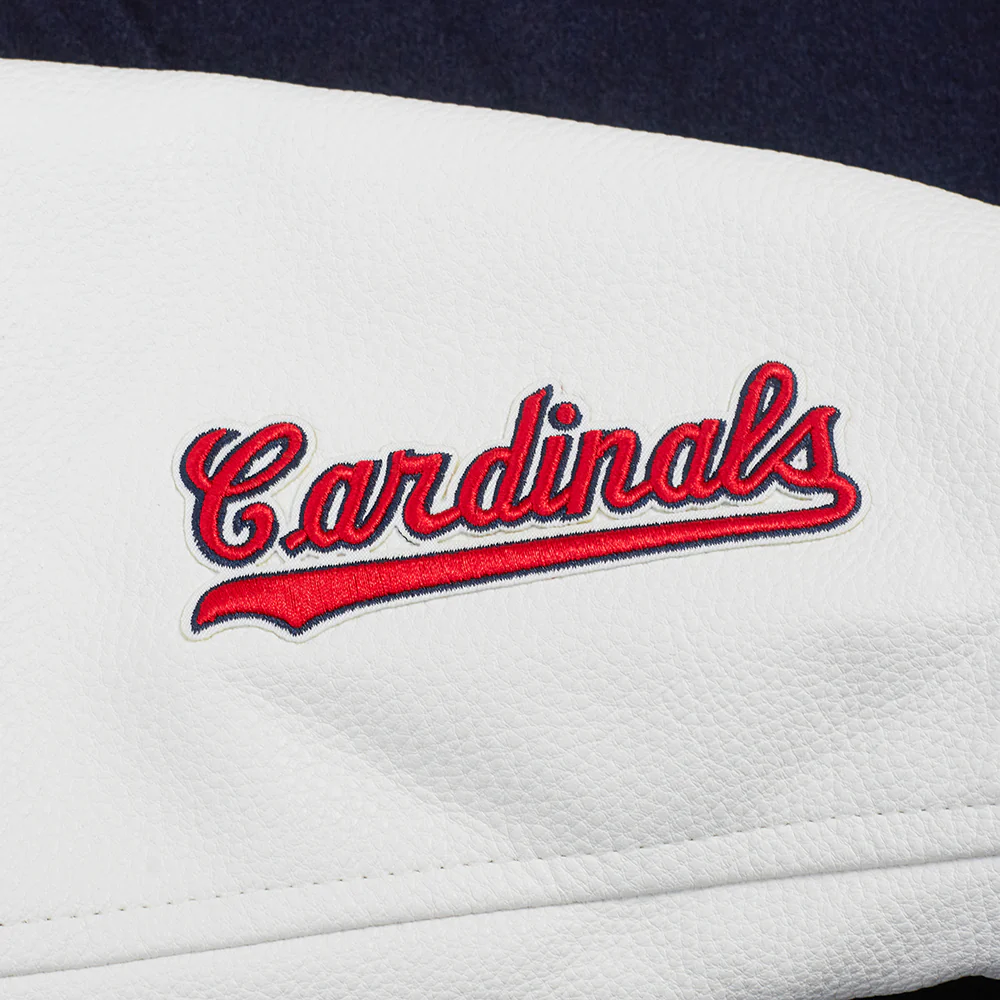 MLB ST. LOUIS CARDINALS CLASSIC WOMEN'S WOOL VARSITY JACKET (MIDNIGHT NAVY/WHITE) - Image 7