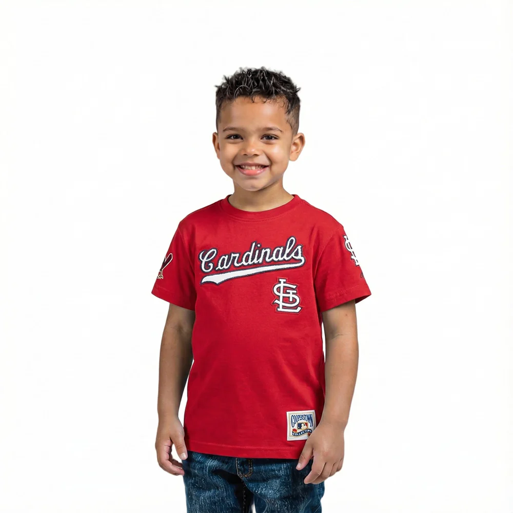 MLB ST. LOUIS CARDINALS CLASSIC TODDLER BOYS SHORT SLEEVE TOP (RED)