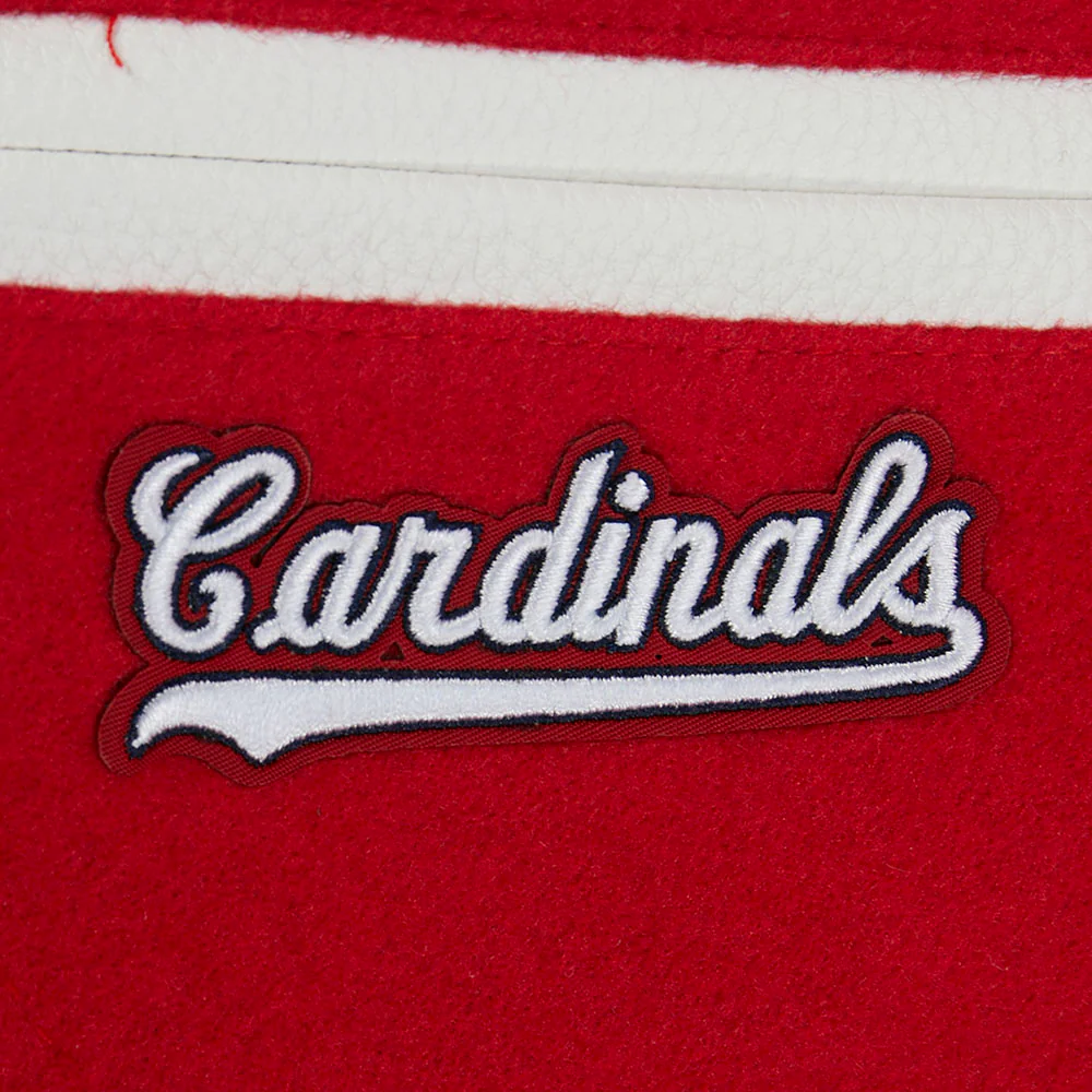 MLB ST. LOUIS CARDINALS CLASSIC CHENILLE TODDLER BOY'S WOOL VARSITY JACKET (RED/WHITE) - Image 6