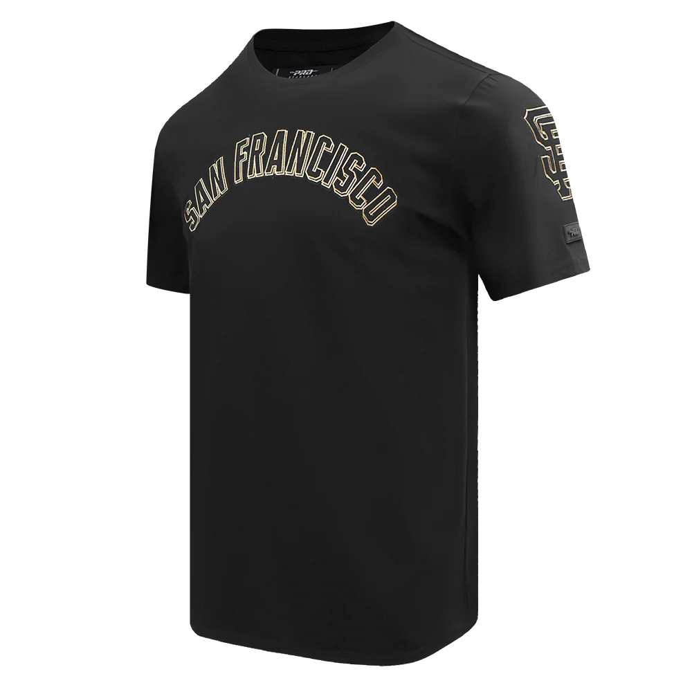MLB SAN FRANCISCO GIANTS BLACK & GOLD SINGLE JERSEY TOP (BLACK) - Image 2