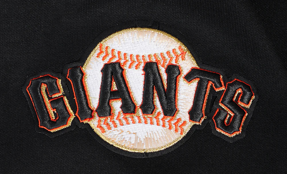 MLB SAN FRANCISCO GIANTS CLASSIC MEN'S WARM UP JACKET (BLACK/ORANGE) - Image 7