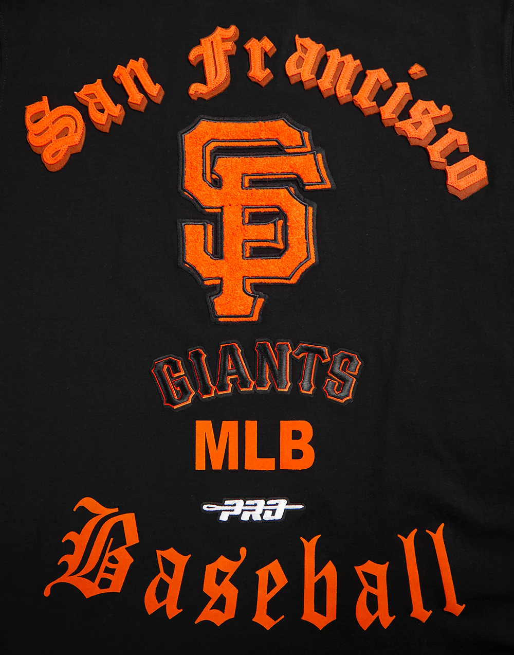 MLB SAN FRANCISCO GIANTS OLD ENGLISH MEN'S TOP (BLACK) - Image 5