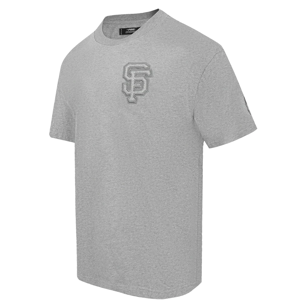 MLB SAN FRANCISCO GIANTS NEUTRAL MEN'S DROP SHOULDER TOP (DARK HEATHER GRAY) - Image 2