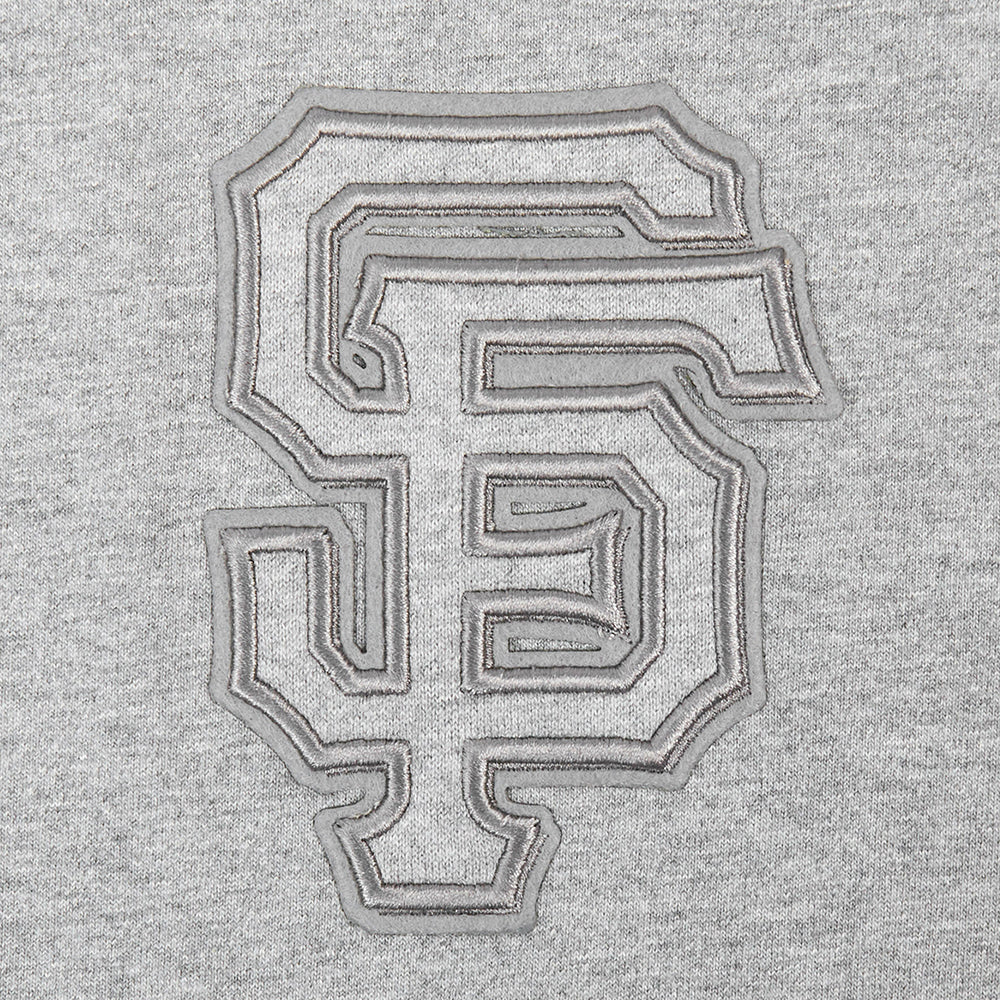 MLB SAN FRANCISCO GIANTS NEUTRAL MEN'S DROP SHOULDER TOP (DARK HEATHER GRAY) - Image 5