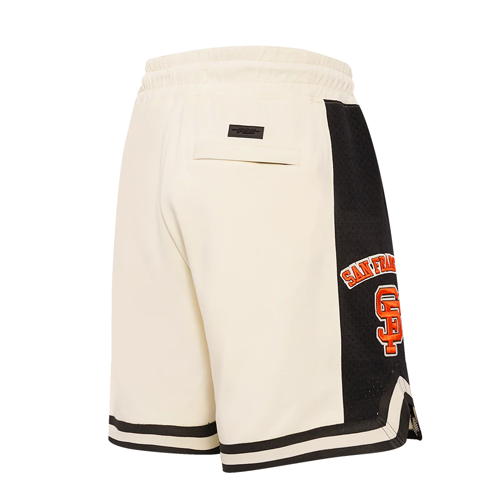 MLB SAN FRANCISCO GIANTS RETRO CLASSIC MEN'S 2.0 SHORT (EGGSHELL/ BLACK) - Image 4