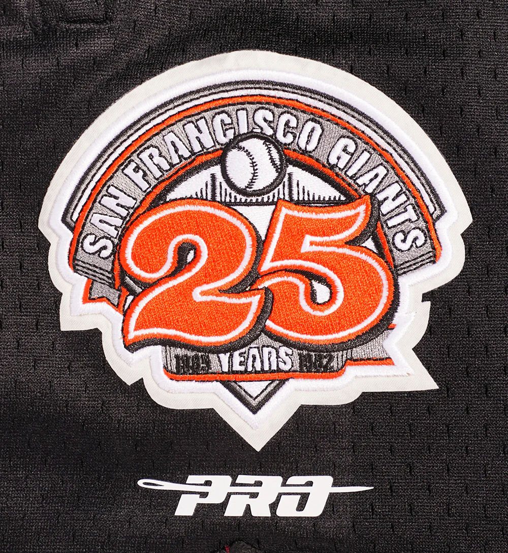 MLB SAN FRANCISCO GIANTS RETRO CLASSIC MEN'S 2.0 SHORT (EGGSHELL/ BLACK) - Image 6