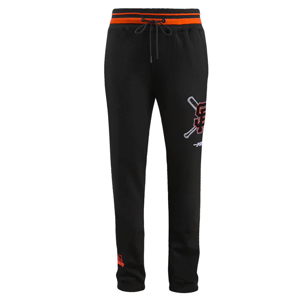 MLB SAN FRANCISCO GIANTS MASHUP MEN'S RIB SWEATPANT (BLACK/ORANGE) - Image 2
